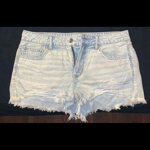 American Eagle Ripped Jean Shorts